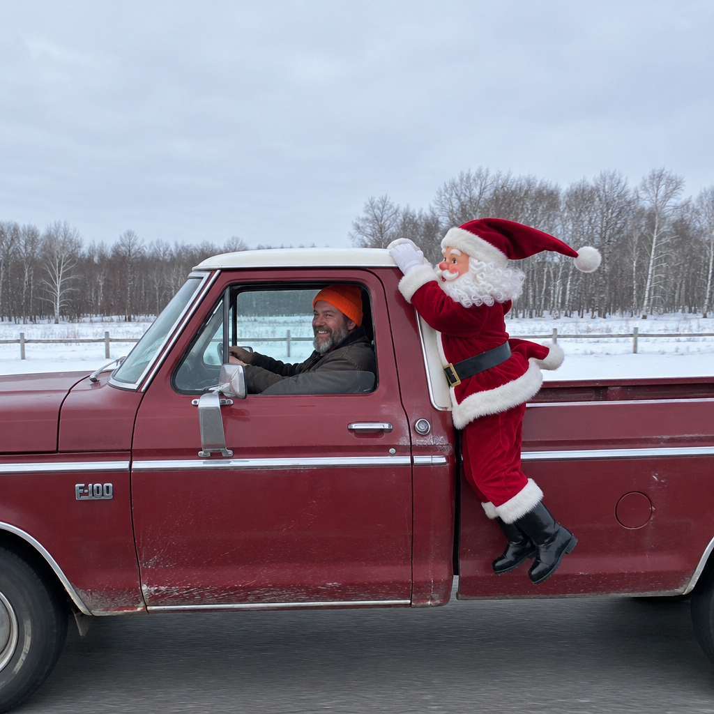 Hanging Santa Decoration